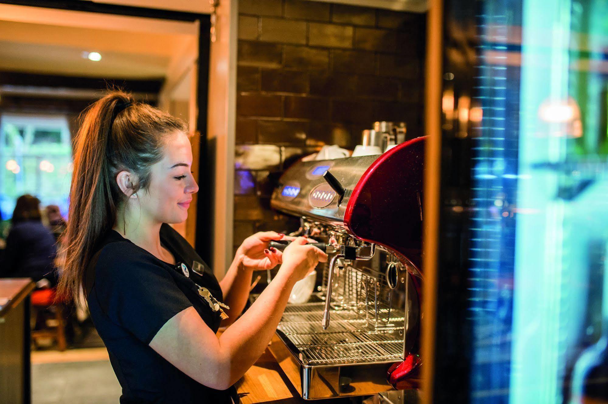 The Millstone, Mellor Hotel Blackburn  Kültér fotó A barista making coffee